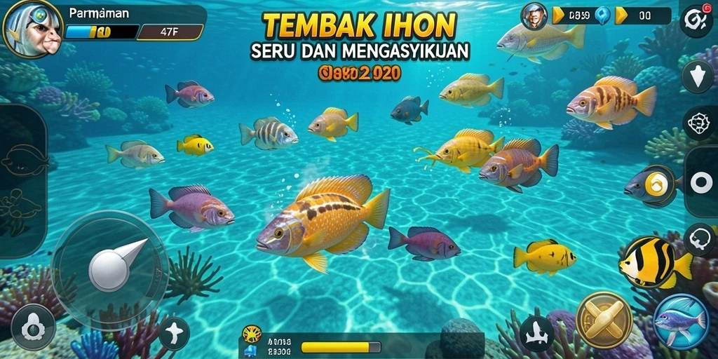 Tampilan gameplay Tembak Ikan dalam 47F yang menarik.
