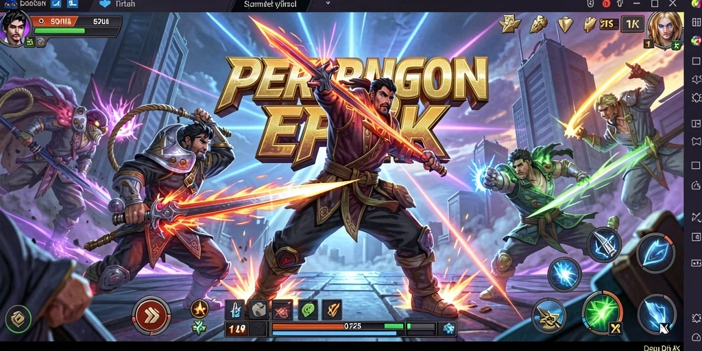 Tangkapan layar gameplay menunjukkan pertarungan mendebarkan antara dua karakter.