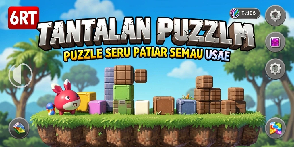 Tampilan gameplay seru dalam 6RT yang penuh teka-teki.
