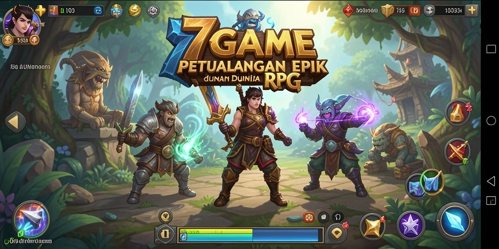 Tampilan gameplay epik di dunia <strong>7GAME</strong> yang penuh warna.