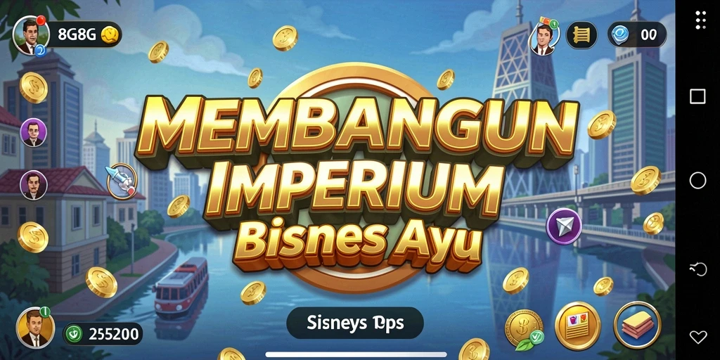 Screenshot gameplay 8G8G menampilkan manajemen bisnis yang menarik.
