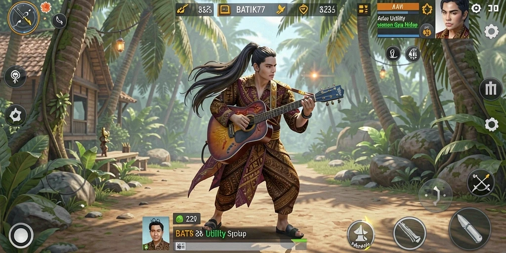 Tampilan utama BATIK77 dengan fitur-fitur unggulan.