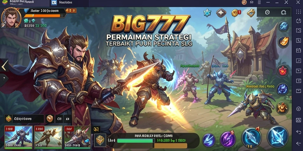 Tampilan menarik dari gameplay SLG di BIG777.