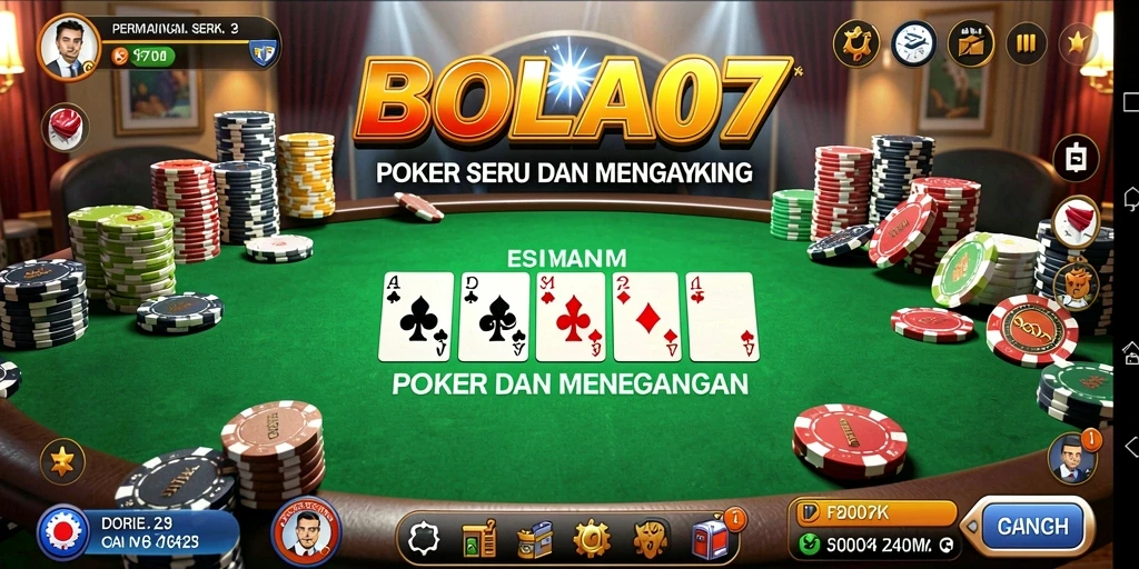 Tampilan gameplay BOLA07 yang mendebarkan dan realistis.