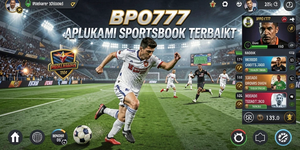 Screenshot gameplay BPO777 yang menunjukkan fitur taruhan olahraga.