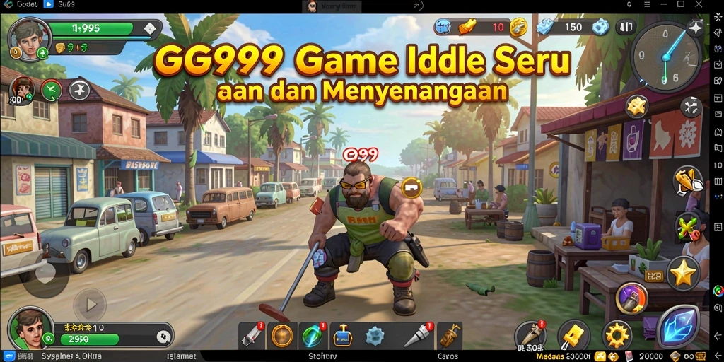 Screenshot utama GG999 menampilkan gameplay Idle yang menghibur.