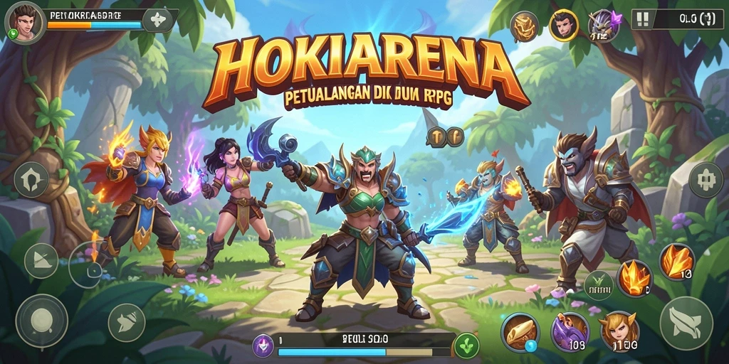 Gameplay HOKIARENA yang mengasyikkan dan menantang dalam dunia RPG.