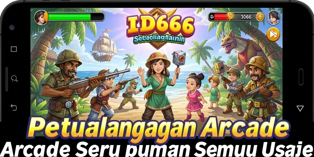 Tampilan permainan yang seru dalam ID66 saat menyelesaikan level.