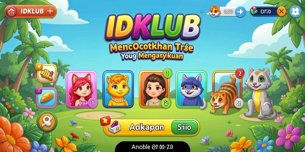 Tampilan gameplay <strong>IDKLUB</strong> yang penuh warna dan menantang.