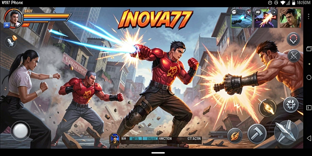 Tampilan gameplay <strong>INOVA77</strong> yang mendebarkan dan seru.
