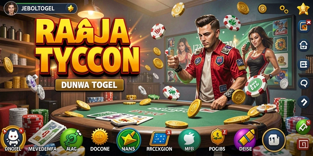 Tampilan gameplay JEBOLTOGEL menampilkan aksi manajemen bisnis togel yang seru.