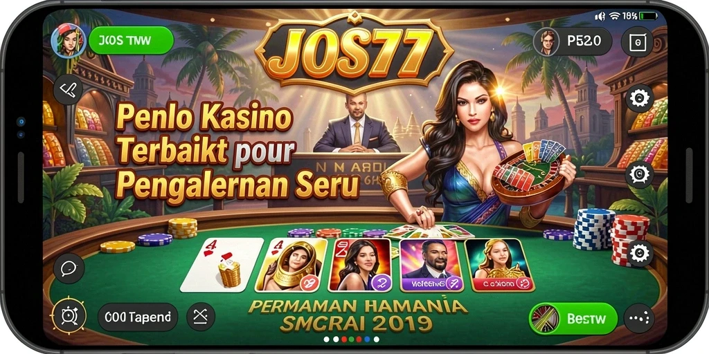Tampilan gameplay seru dari JOS77 dengan permainan Kasino yang menegangkan.