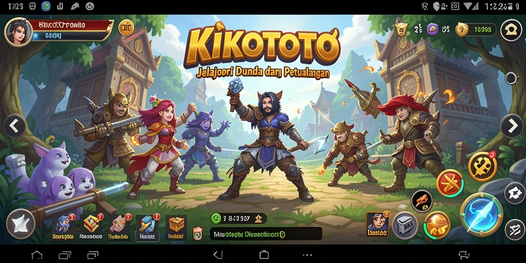 Tampilan gameplay KIKOTOTO yang penuh strategi dan tantangan.