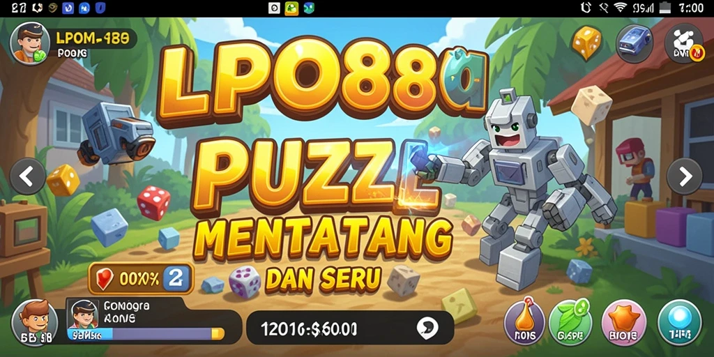Tampilan utama LPO88 menampilkan gameplay Puzzle yang mendebarkan.