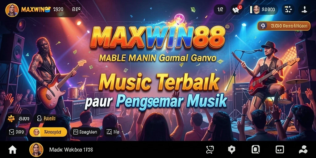 Tampilan gameplay seru dari MAXWIN88 dengan musik yang menggugah semangat.