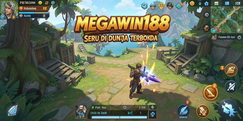 Tampilan gameplay MEGAWIN188 dengan dunia terbuka yang menawan.