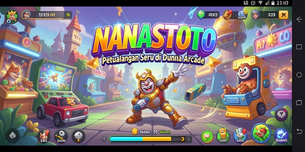 Tampilan gameplay NANASTOTO yang seru dan penuh warna.
