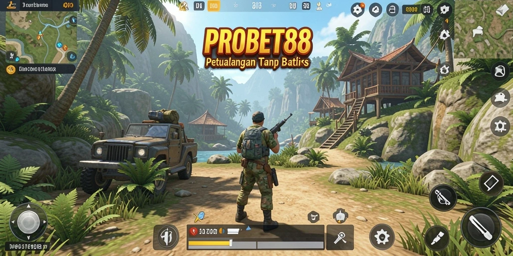 Screenshot utama PROBET88 menampilkan dunia terbuka yang menakjubkan.