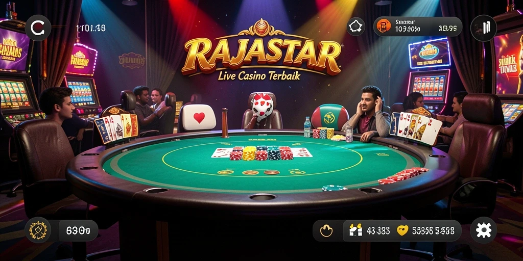 Tampilan gameplay langsung yang mendebarkan dari RAJASTAR.