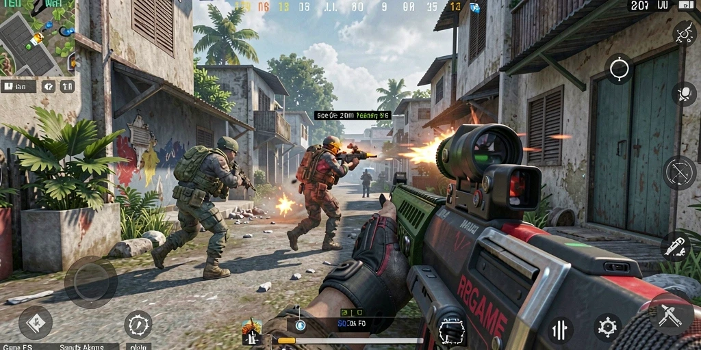 Tampilan gameplay RPGAME yang dinamis dan penuh aksi.