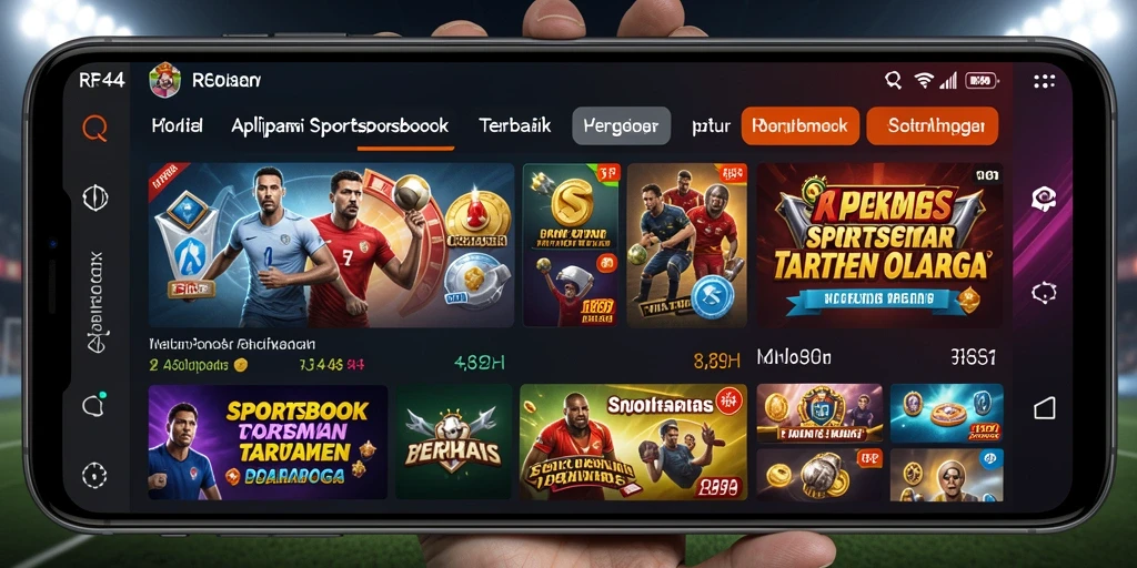 Tampilan menarik dari gameplay taruhan olahraga di RR44.