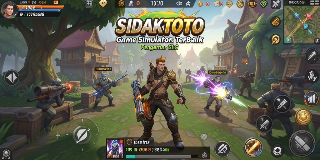 Tangkapan layar gameplay SIDAKTOTO menampilkan aksi seru dalam simulasi SLG.