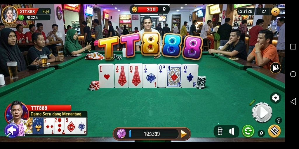 Screenshot gameplay TTT888 dengan tampilan menarik dari permainan Domino.