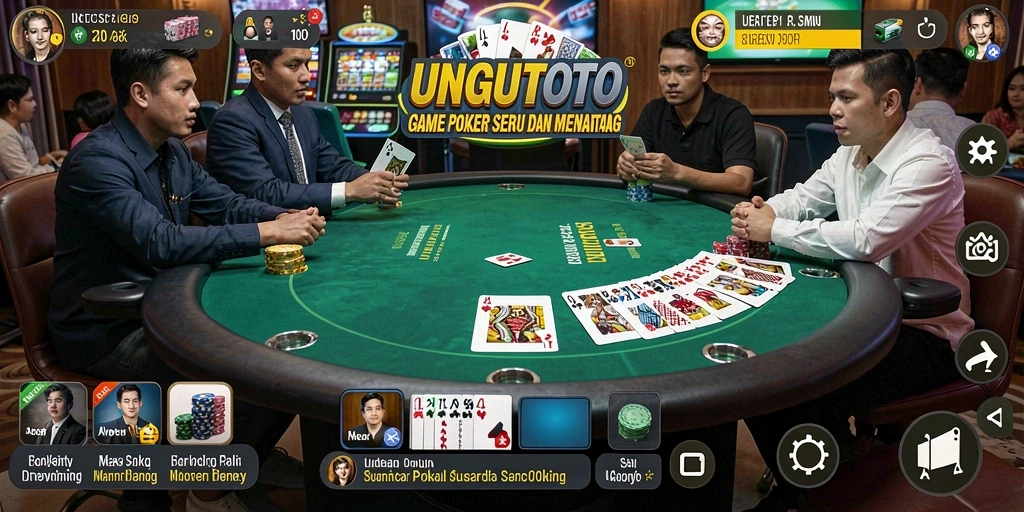 Gameplay seru UNGUTOTO dengan pengalaman poker mendalam.