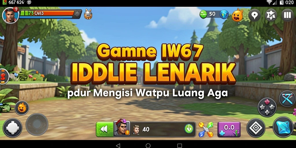 Tampilan gameplay W67 yang menawan dan interaktif dari genre Idle.