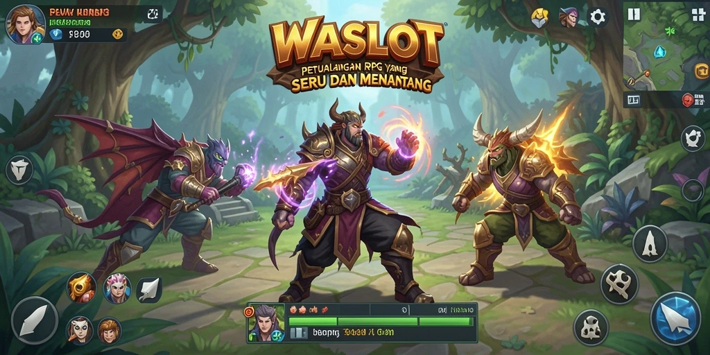 Tampilan gameplay WASLOT yang menawan penuh aksi dan petualangan.