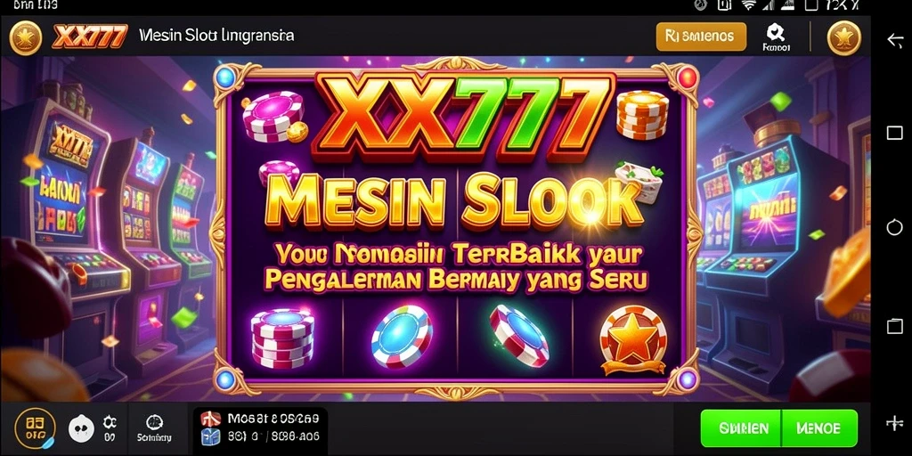 Tampilan gameplay menarik dari mesin slot XXX777.